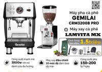 Combo máy pha Gemilai CRM 3200b Pro & máy xay Lamvita MX